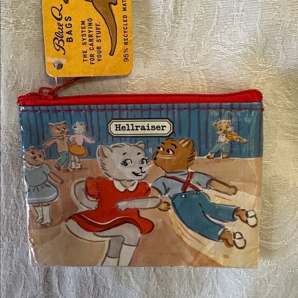 Blue Q Recycled Plastic Zipper Coin Purse Hellraiser